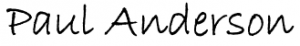 Paul Anderson Signature