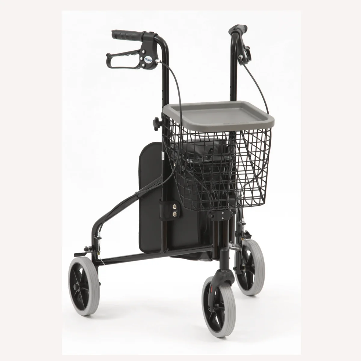 Aluminium Tri-walker with Bag, Basket and Tray - Image 2
