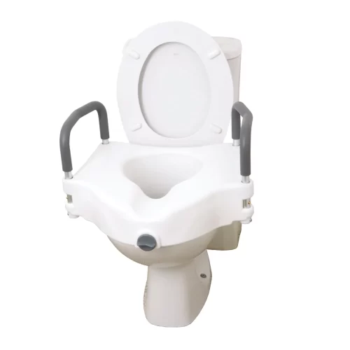 2 In 1 Toilet Seat With Removable Arms