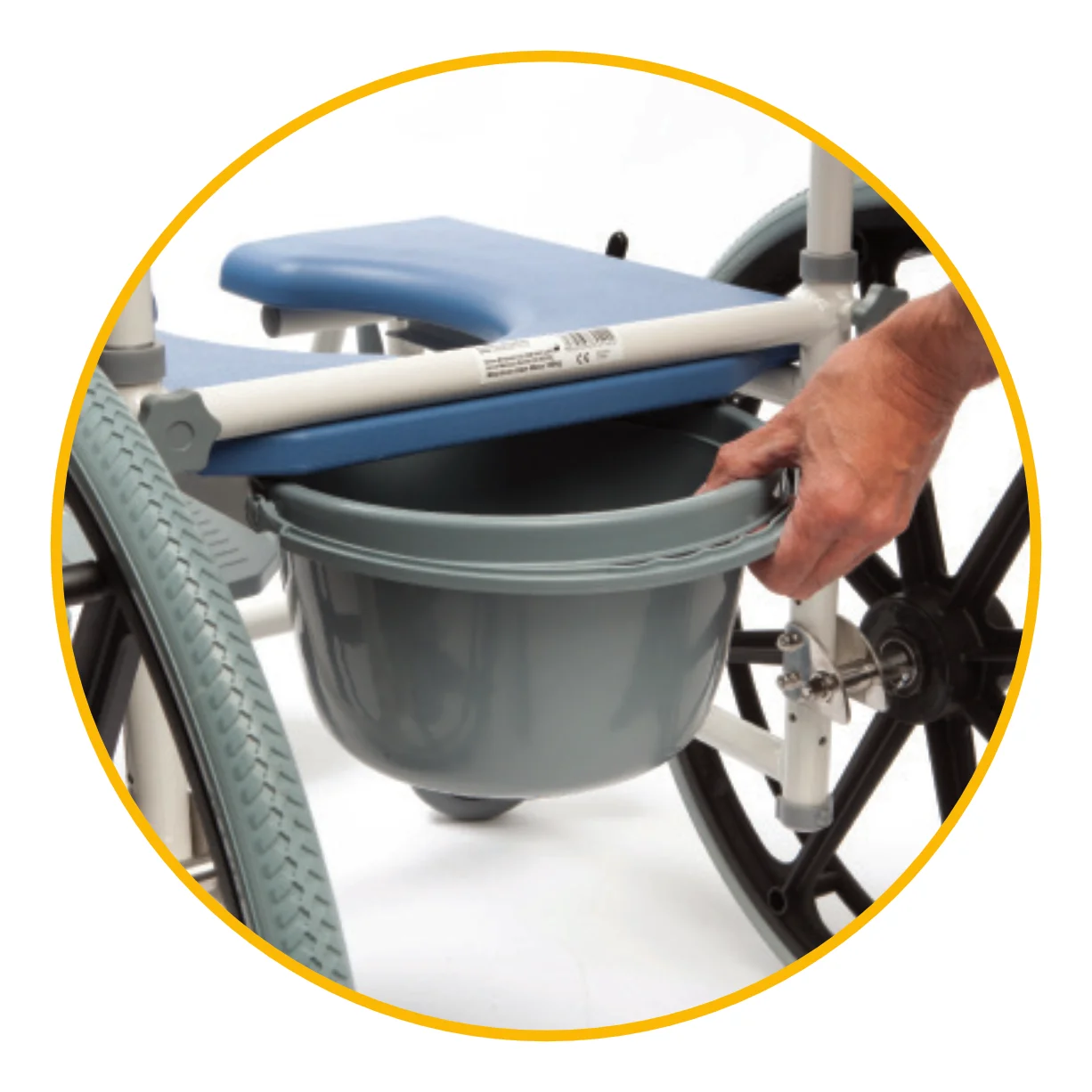 Aston Aluminium Shower Chair / Commode - Image 4