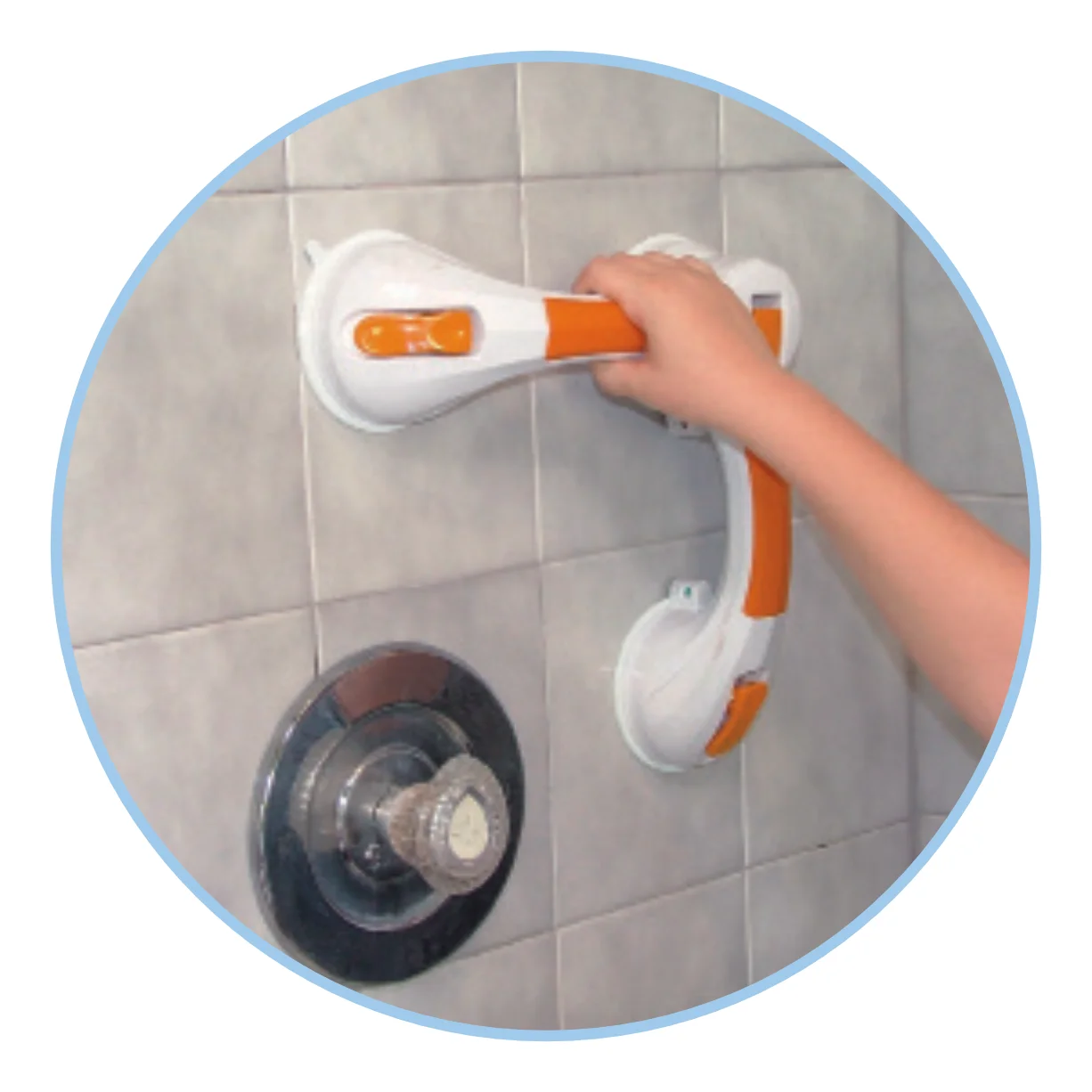 Dual Rotating Suction Cup 12" Grab Bar - Image 2