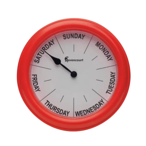 Red Day Clock