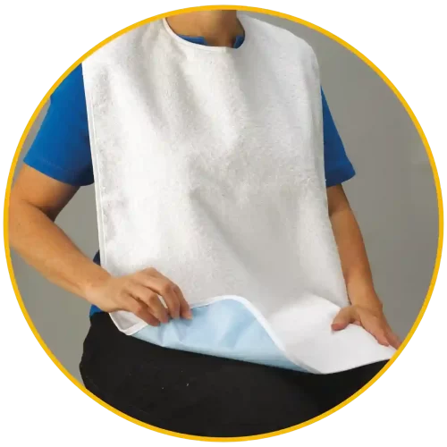 Terry Towel Bib with Liner