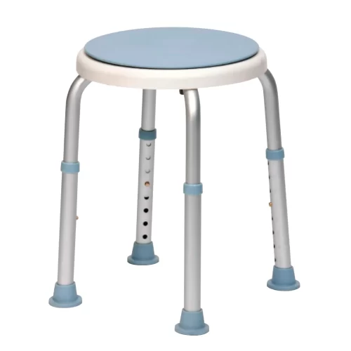 Bath or Shower Stool with Rotating Seat